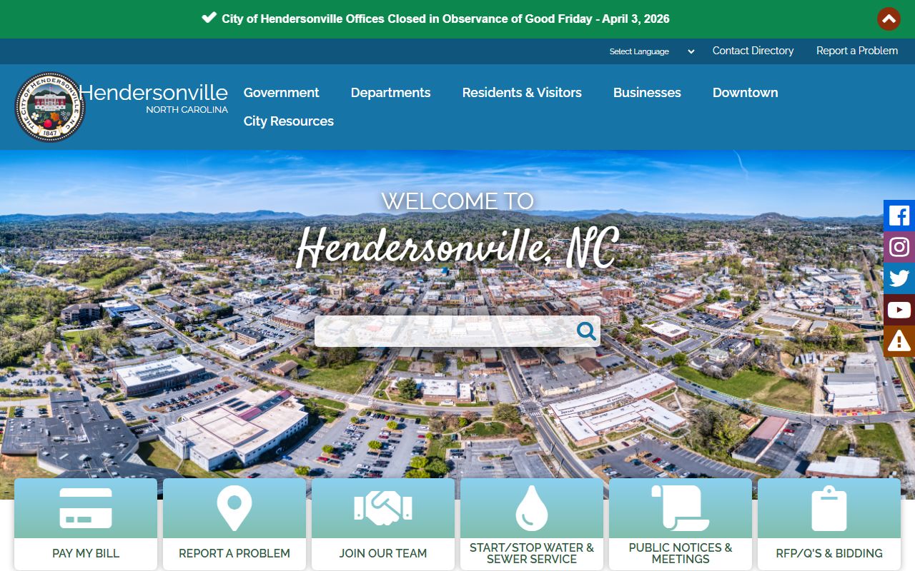 Hendersonville unclaimed money city government office