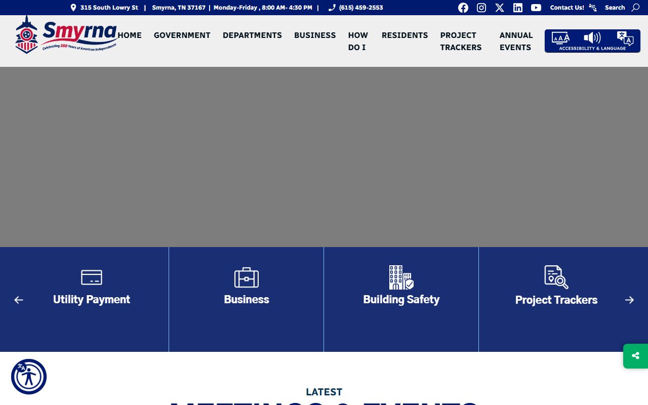 Smyrna unclaimed money town government office