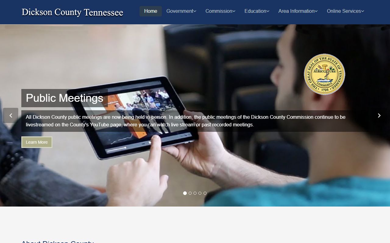 Dickson County unclaimed money county government page