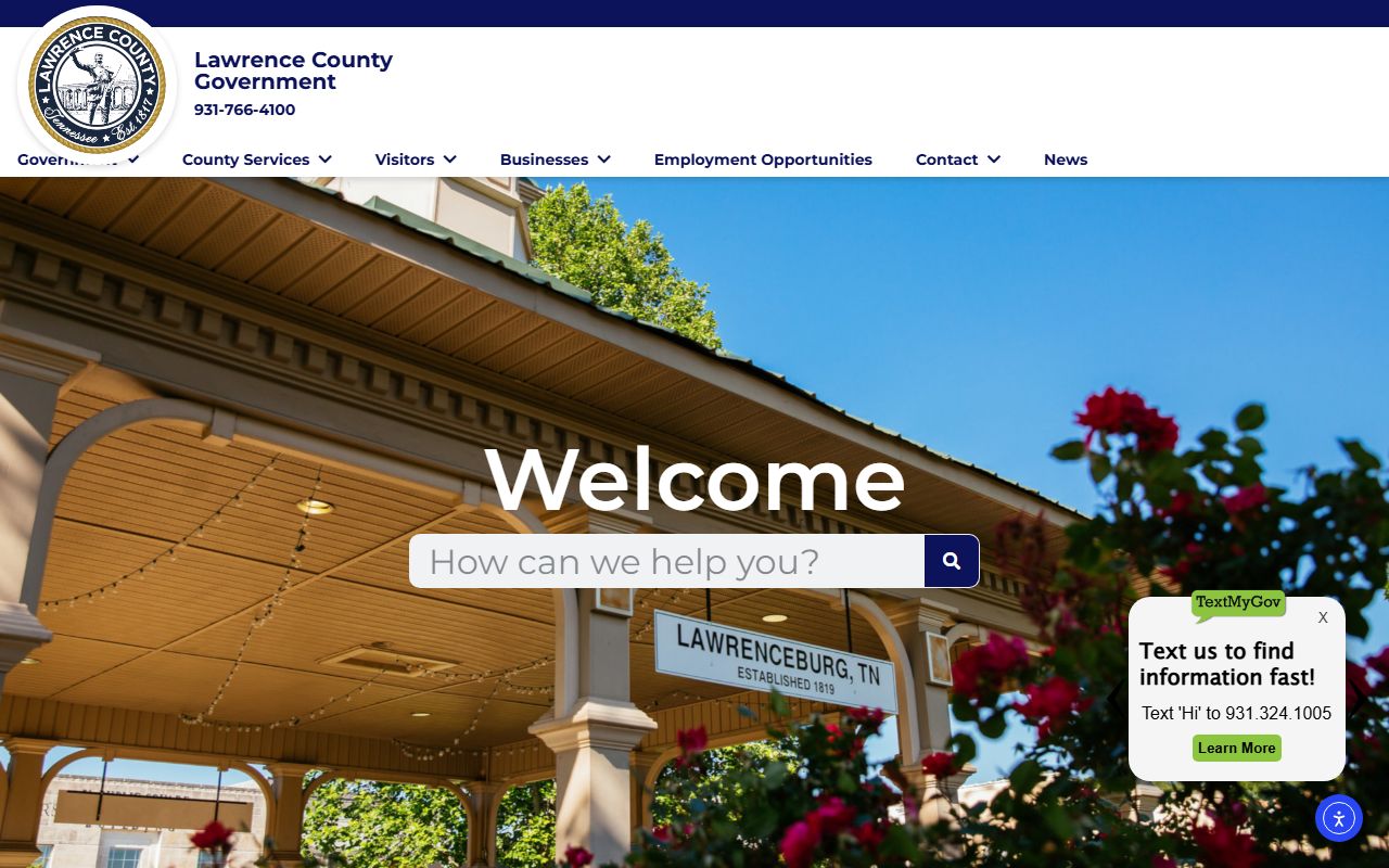 Lawrence County unclaimed money county government page