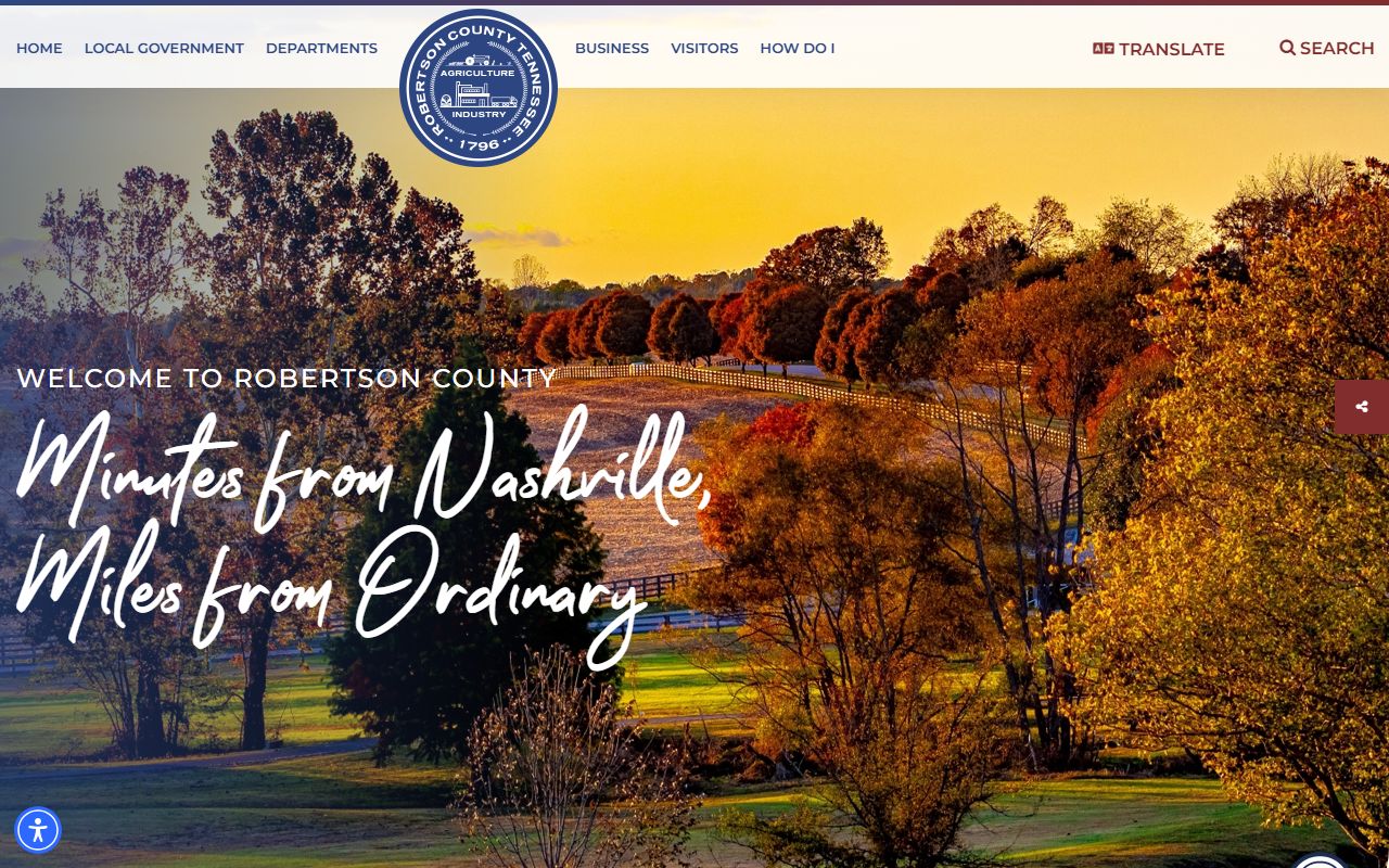 Robertson County unclaimed money county government page